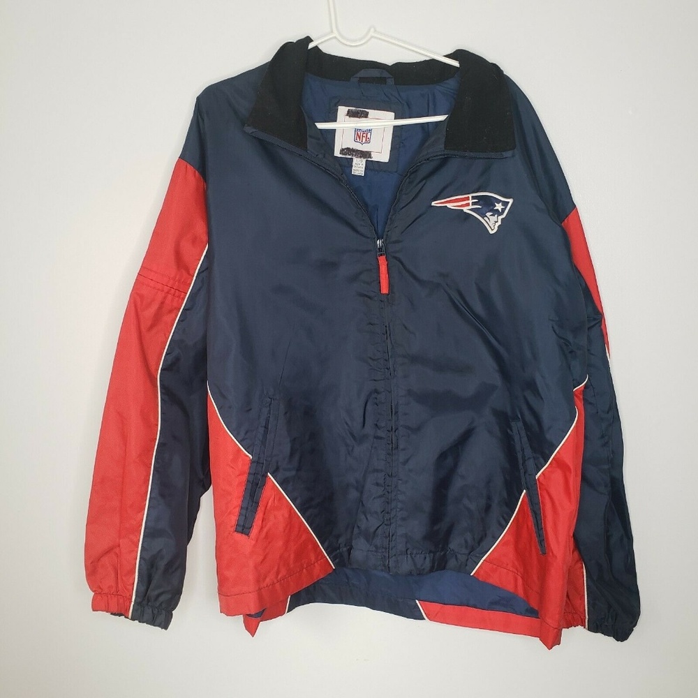 New England Patriots Zip Up Nylon Jacket Mens